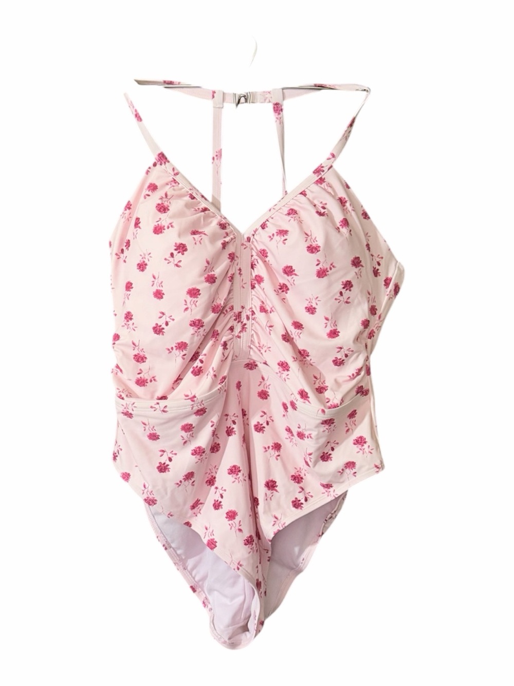 Shade & Shore Pink Floral One-Piece Swimsuit